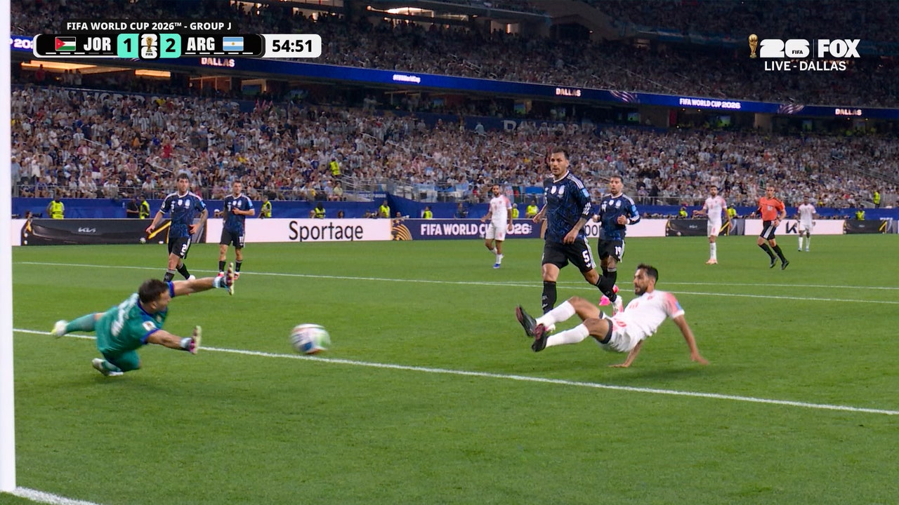 Musa Al-Taamari scores to cut Jordan's deficit against Argentina | 2026 FIFA World Cup™