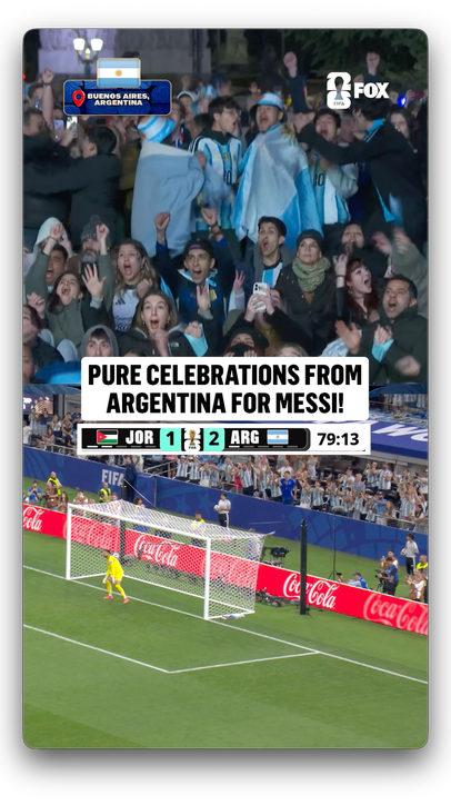 Buenos Aires was ROCKING after this Messi goal 🇦🇷