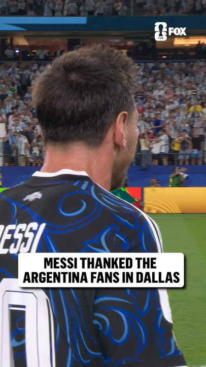 Messi and Argentina salute the fans at Dallas Stadium 🇦🇷