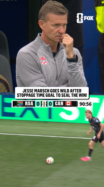Jesse Marsch's reaction after Canada scored the game-winning goal 🤣