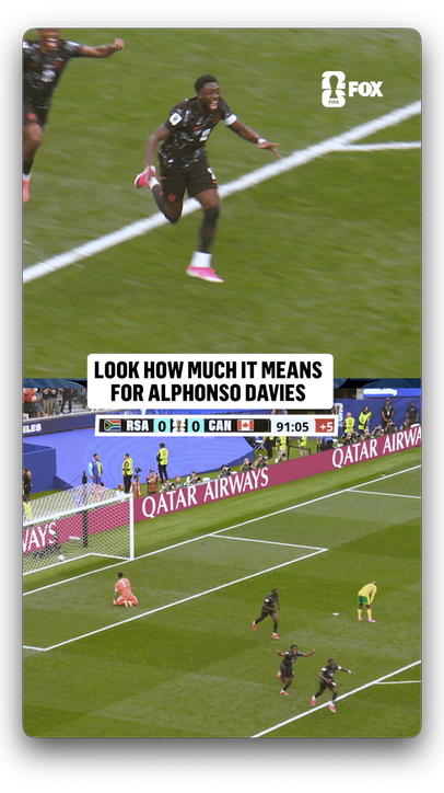 Alphonso Davies was HYPED after Eustáquio's game-winning goal 🇨🇦