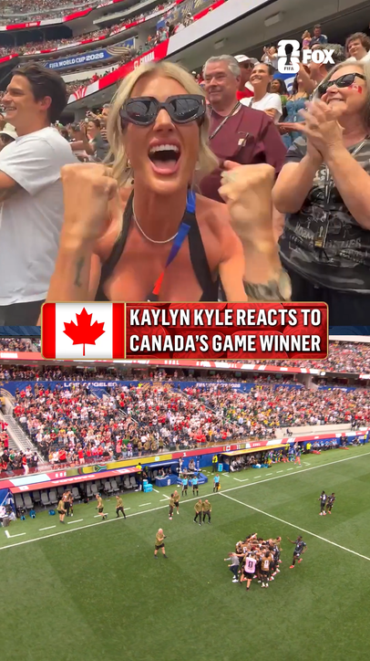On to the Round of 16! @KaylynKyle is loving Canada's game winner 🇨🇦