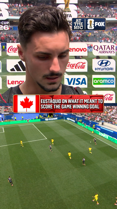 Look how much it means to Stephen Eustáquio after scoring the winning goal for Canada ❤️