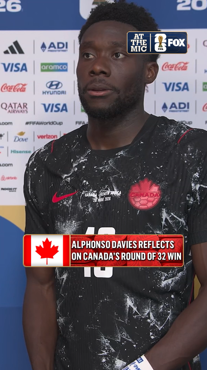 Alphonso Davies tells Katie Shanahan how much this win means 🇨🇦