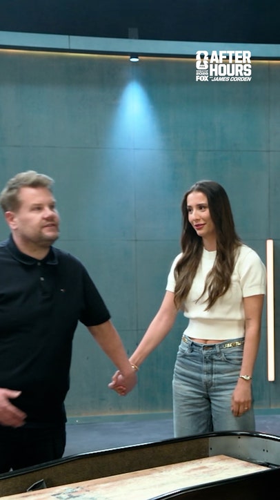James brings in Erling’s girlfriend to beat him at a Norwegian favorite… shuffleboard.