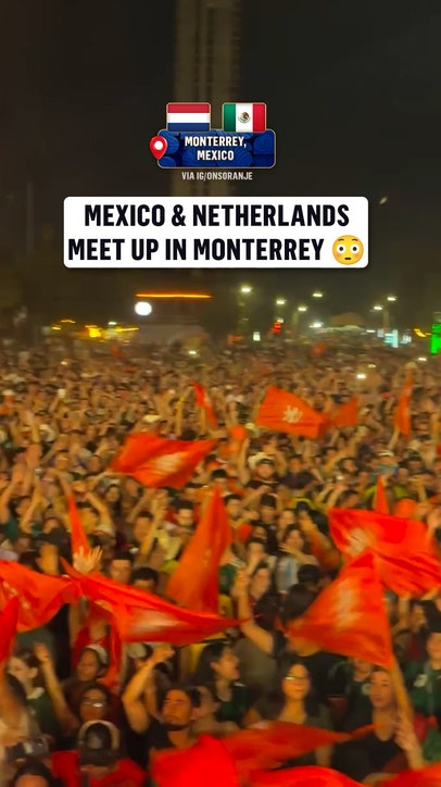 The energy coming from Mexico and Netherlands fans is electric