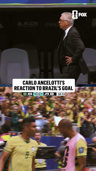 Carlo Ancelotti finds a moment of relief as Brazil finds the equalizer