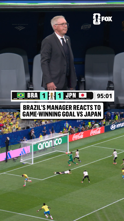 Carlo Ancelotti barely flinched after Brazil's late game-winner 😅