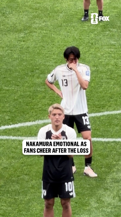 Keito Nakamura was visibly emotional after Japan's loss to Brazil in the Round of 32
