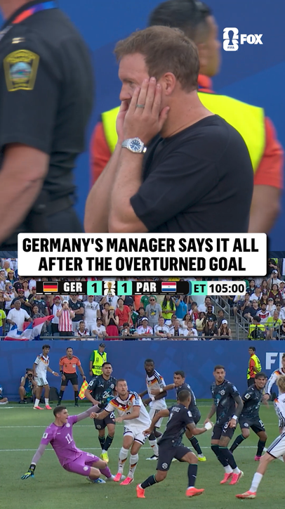 Julian Nagelsmann went through a roller coaster of emotions after the VAR review overturned Germany's goal