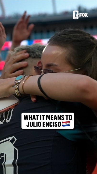Julio Enciso was emotional after his team won in penalties and advanced to the Round of 16