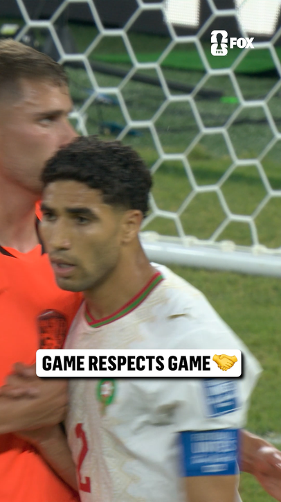 Hakimi had to dap him up after that challenge 🤝