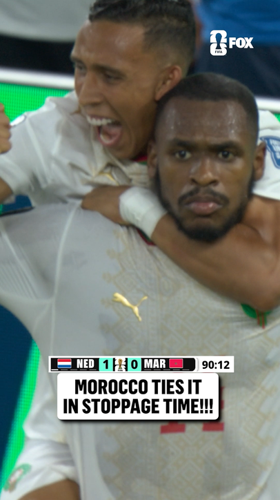 MOROCCO DRAWS LEVEL JUST AS STOPPAGE TIME BEGINS 🇲🇦