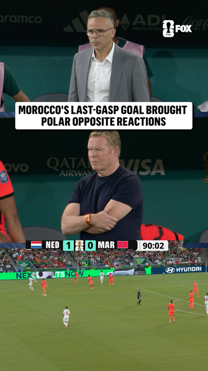 Two polar opposite reactions to a late equalizer 👀