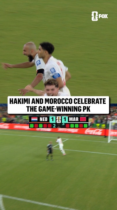 Absolute SCENES in Monterrey Stadium after Morocco sealed its spot in the Round of 16 🇲🇦