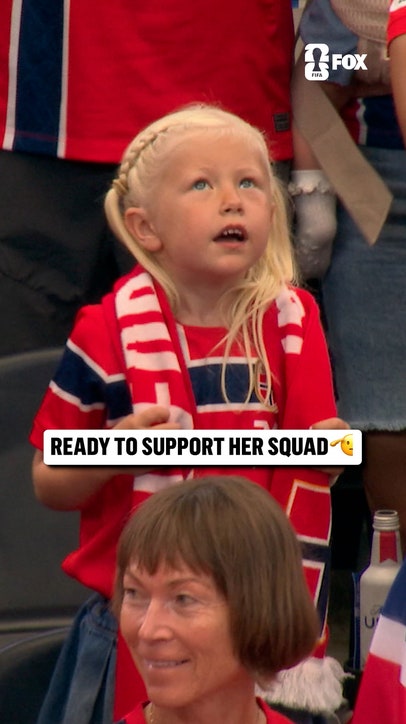 Matchday excitement: 100% for this Norway supporter 🇳🇴