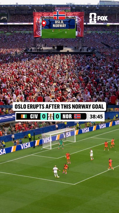 SCENES in Oslo after Nusa's goal for Norway 😱