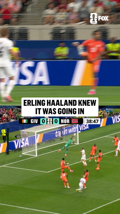 Haaland saw it the entire way 👀