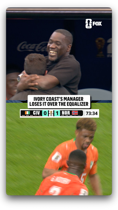 Emerse Faé with an ELECTRIC celebration after Ivory Coast draws level 🇨🇮