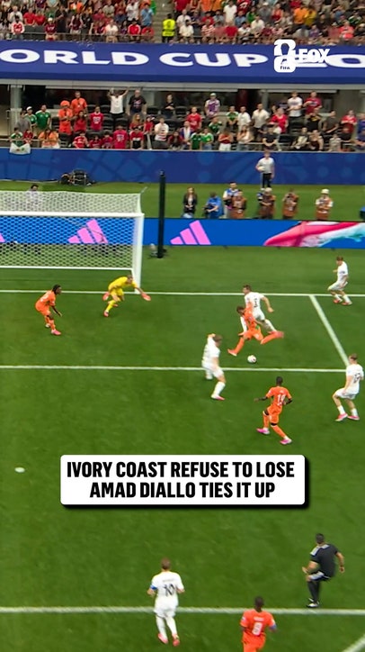 Amad Diallo with a beautiful goal from start to finish for Ivory Coast! 🇨🇮