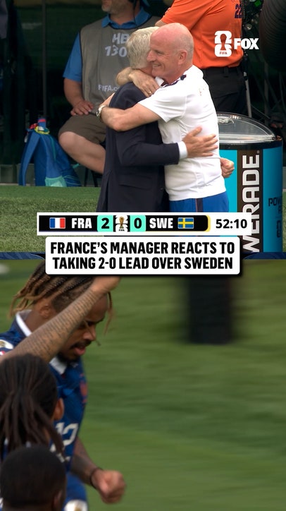 Bradley Barcola's goal brings Didier Deschamps to his feet 🇫🇷