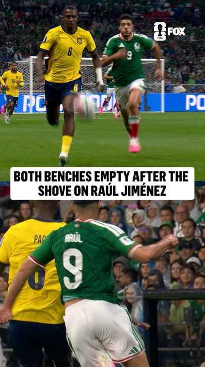Things are getting tense early on in this one between Mexico and Ecuador 🔥
