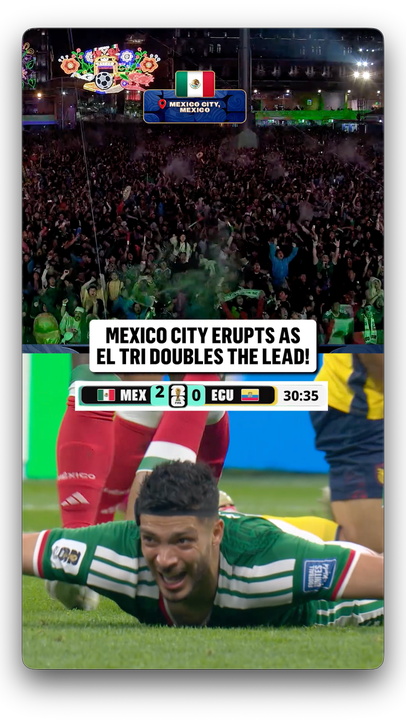 ABSOLUTE SCENES in Mexico City after Jiménez's goal 🇲🇽