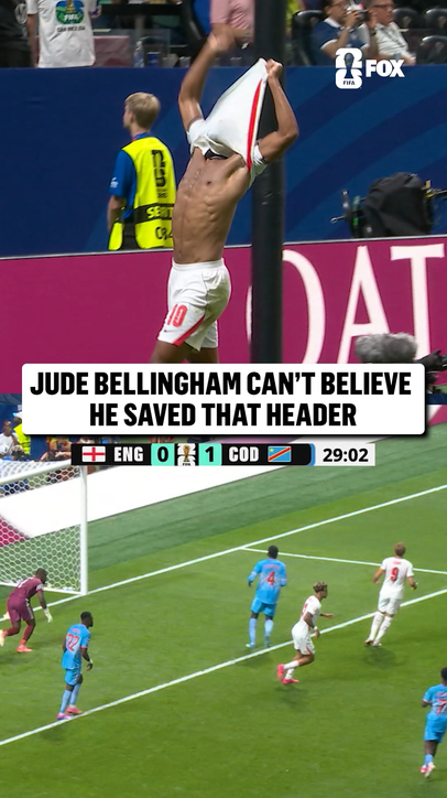 Jude Bellingham thought this one was headed into the back of the net