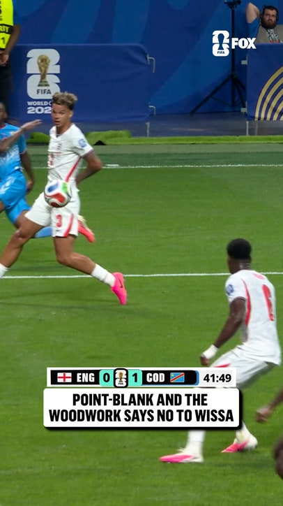 Yoane Wissa was THIS CLOSE to doubling DR Congo's lead over England 😳
