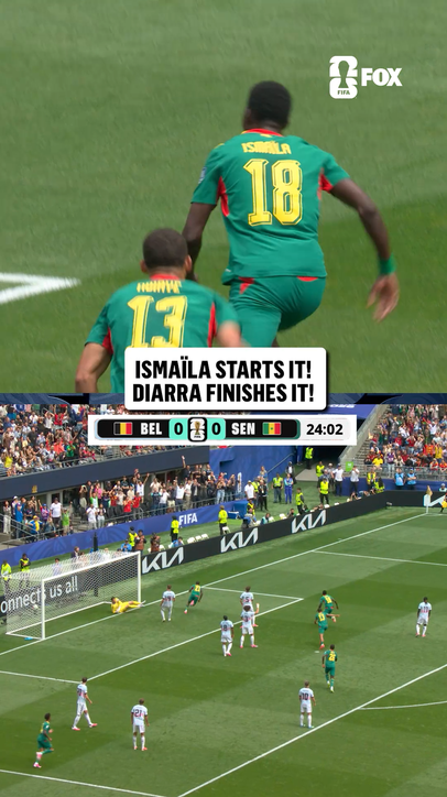 Ismaïla Sarr LOVED Diarra putting Senegal in front first 🇸🇳