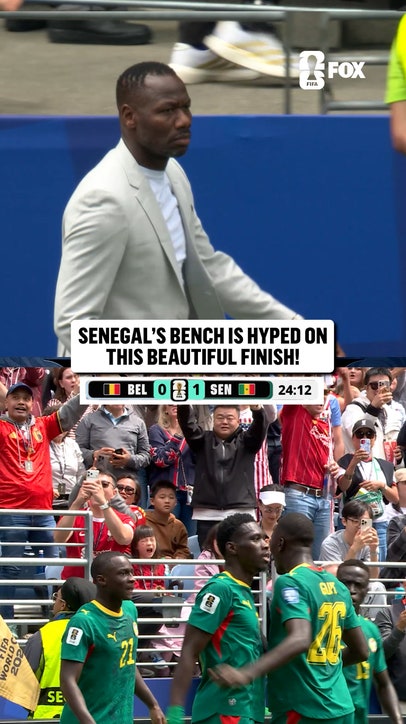 Pape Thiaw was HYPE and then locked in after Senegal's goal 🇸🇳