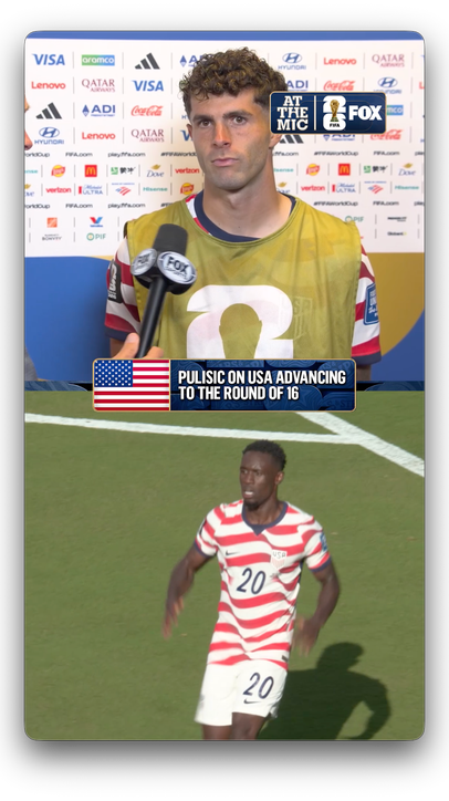 Christian Pulisic spoke with our Tom Rinaldi after the @USMNT secured its spot in the Round of 16 with a fantastic win over Bosnia and Herzegovina