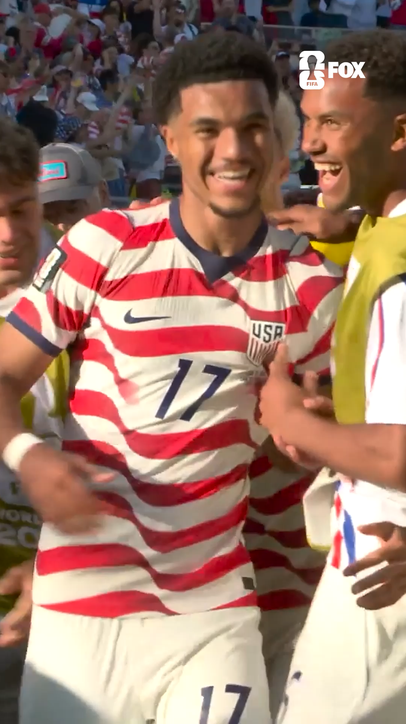A free-kick BANGER from Malik Tillman to propel the @USMNT into the Round of 16 🇺🇸
