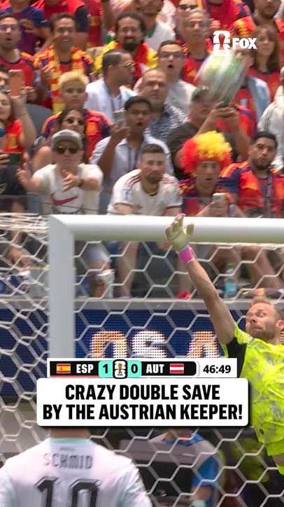 Alexander Schlager comes up with TWO massive saves for Austria