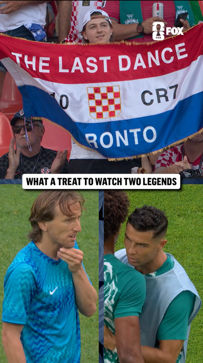 Always a treat to see Luka Modrić and Cristiano Ronaldo face off on the biggest stage in the world 🇭🇷🇵🇹