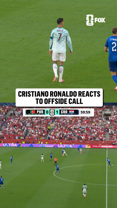 Ronaldo could not believe this was called offside