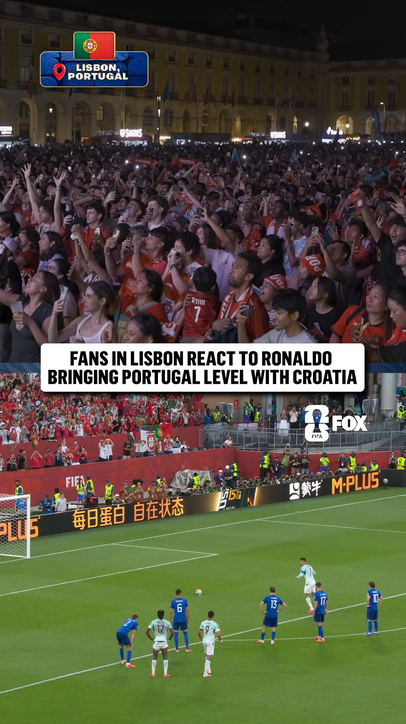 Lisbon went wild for Ronaldo’s equalizer! 🇵🇹