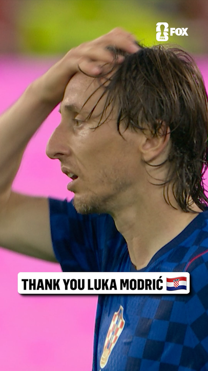 Croatian legend Luka Modrić taking in what could be his final FIFA World Cup match 🇭🇷