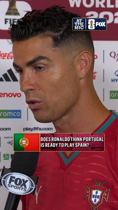 Ronaldo shares with Katie Shanahan whether he's confident Portugal can beat Spain in the Round of 16