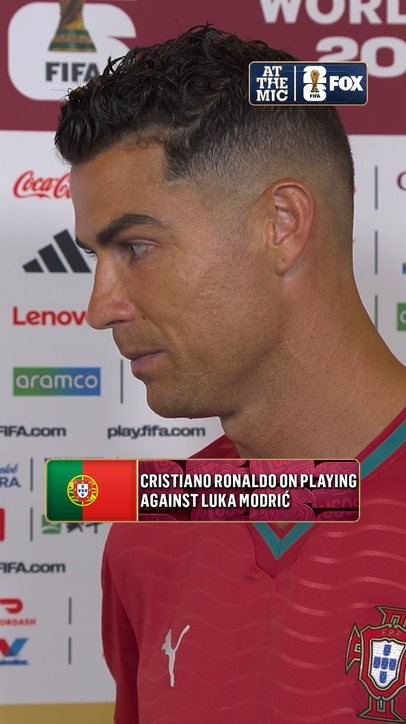 Cristiano Ronaldo spoke with Katie Shanahan about what he said to Luka Modrić in what could have been the final FIFA World Cup meeting between the two legends