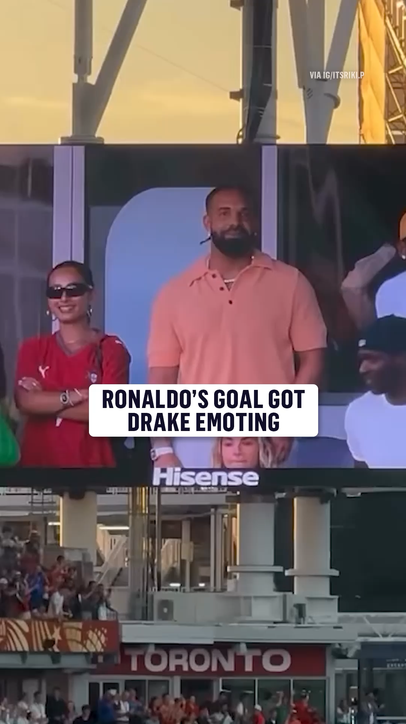 Drake is a BIG fan of Ronaldo's goal