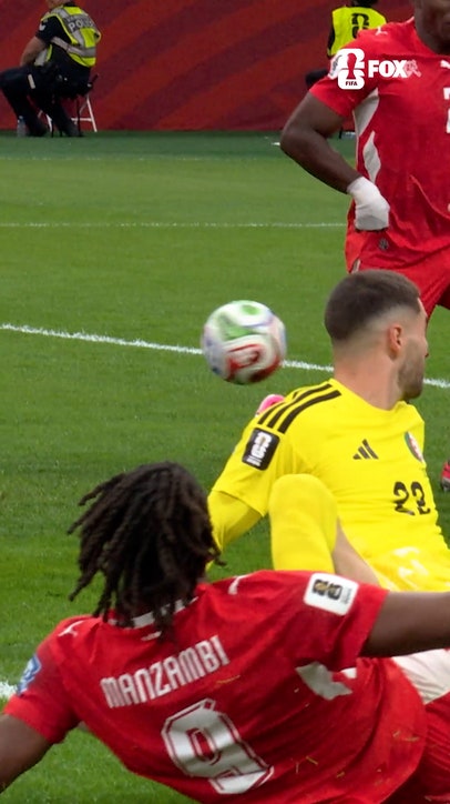 Johan Manzambi with an incredible display of speed for Switzerland and gets the assist ⚡️