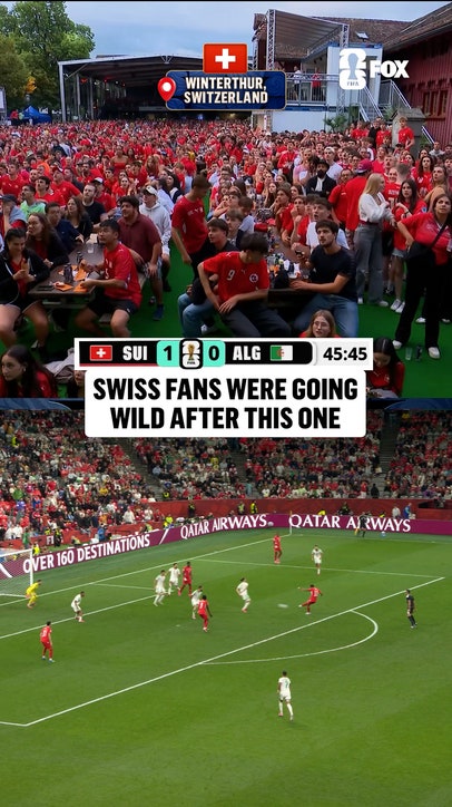 Switzerland supporters didn't have to wait long to celebrate in the 2nd half ⚡️