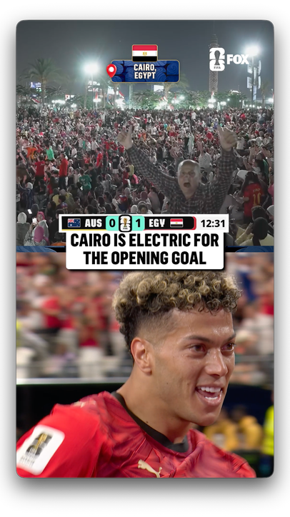 Great scenes in Cairo as Egypt finds the opener against Australia 🇪🇬