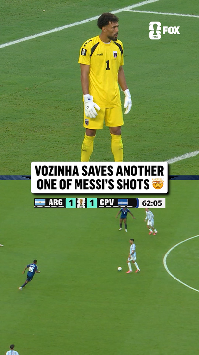 VOZINHA HUGE SAVE ON LIONEL MESSI TO KEEP THIS MATCH LEVEL FOR CAPE VERDE 🇨🇻