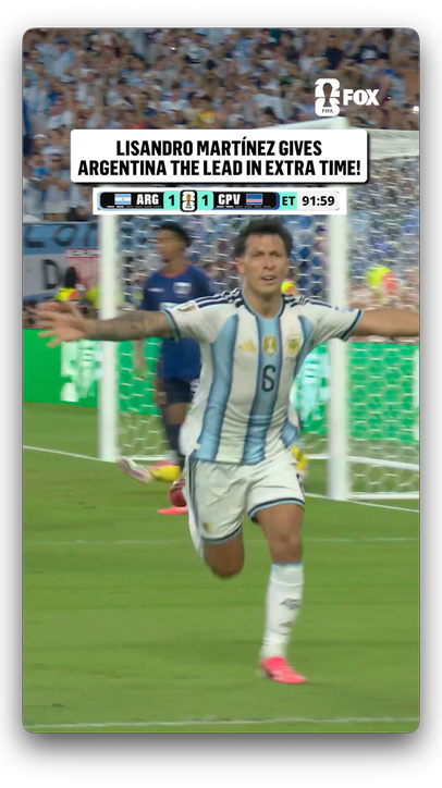 ARGENTINA TAKES THE LEAD!!! 🇦🇷 LISANDRO MARTÍNEZ HITS THE GOAL IN EXTRA TIME