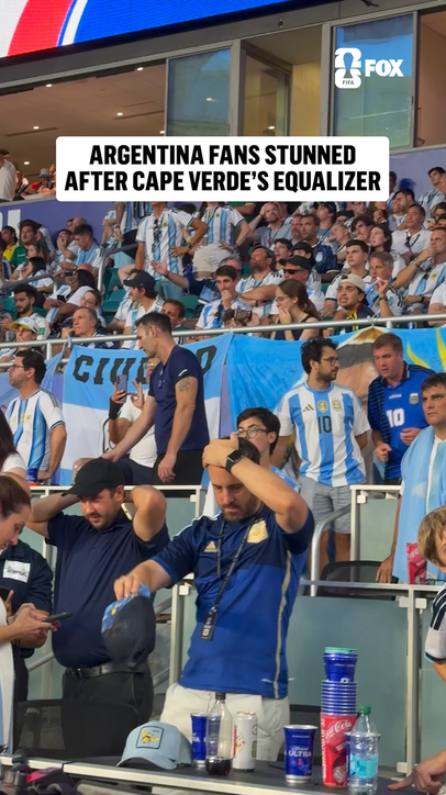 Argentina fans are in absolute disbelief