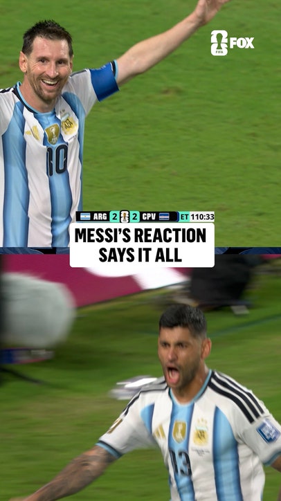 All Messi could do was smile after Argentina went back in front 🇦🇷