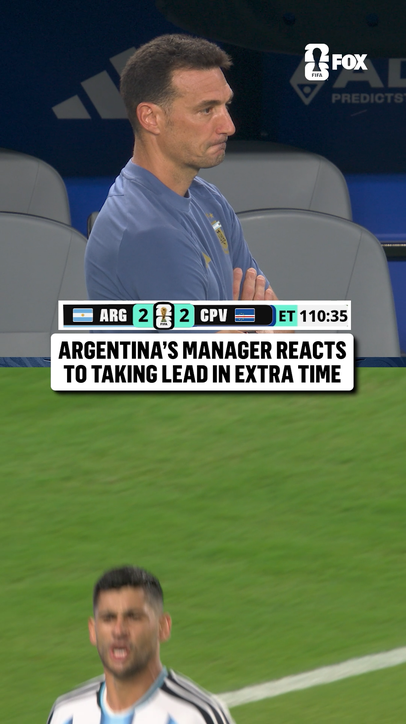 Lionel Scaloni remains calm even with Argentina taking the lead for the third time this game