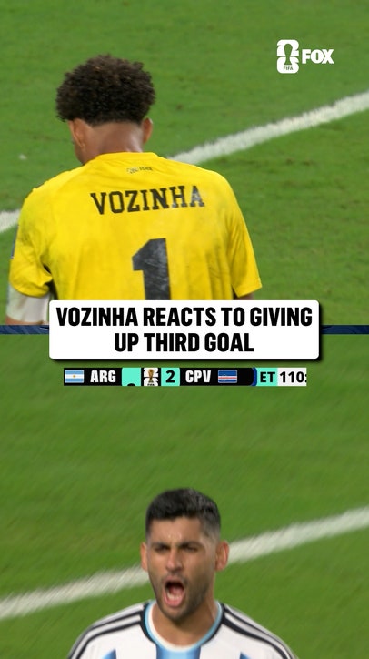 Vozinha after Argentina's third goal of the night